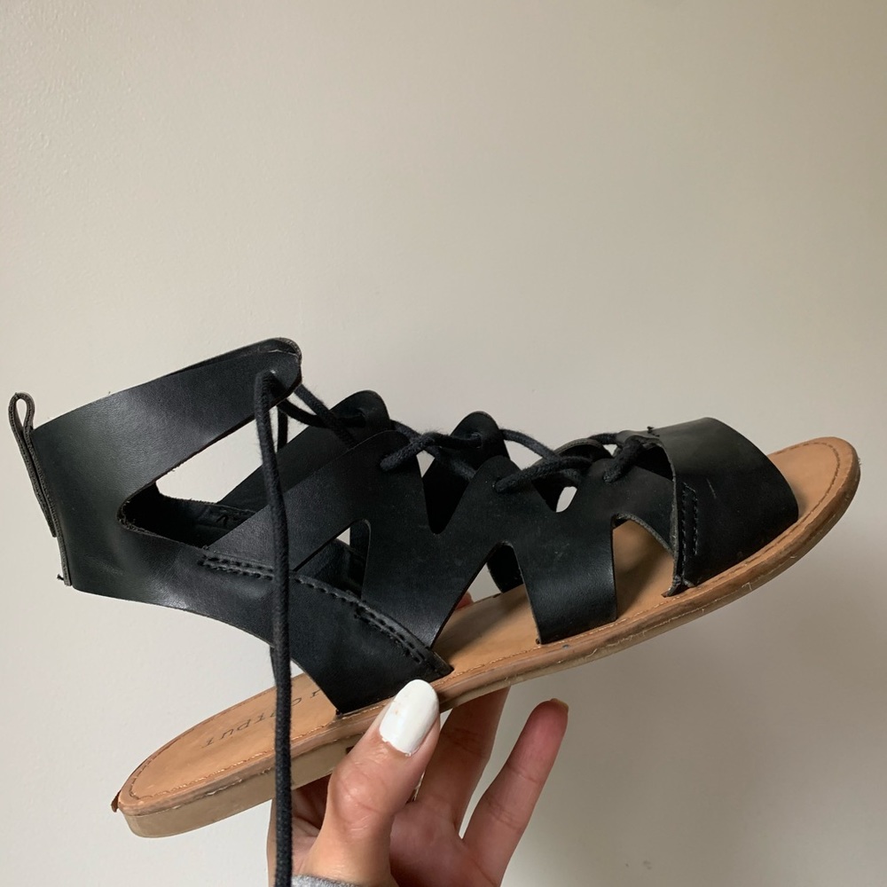 Indigo Road black lace up sandals